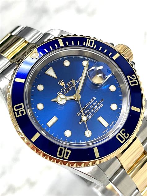 rolex submariner two tone blue 2018|rolex submariner blue price new.